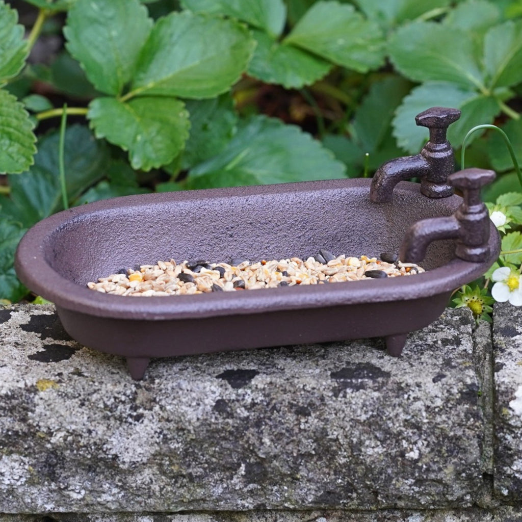 Cast Iron Bathtub Bird Bath Feeder