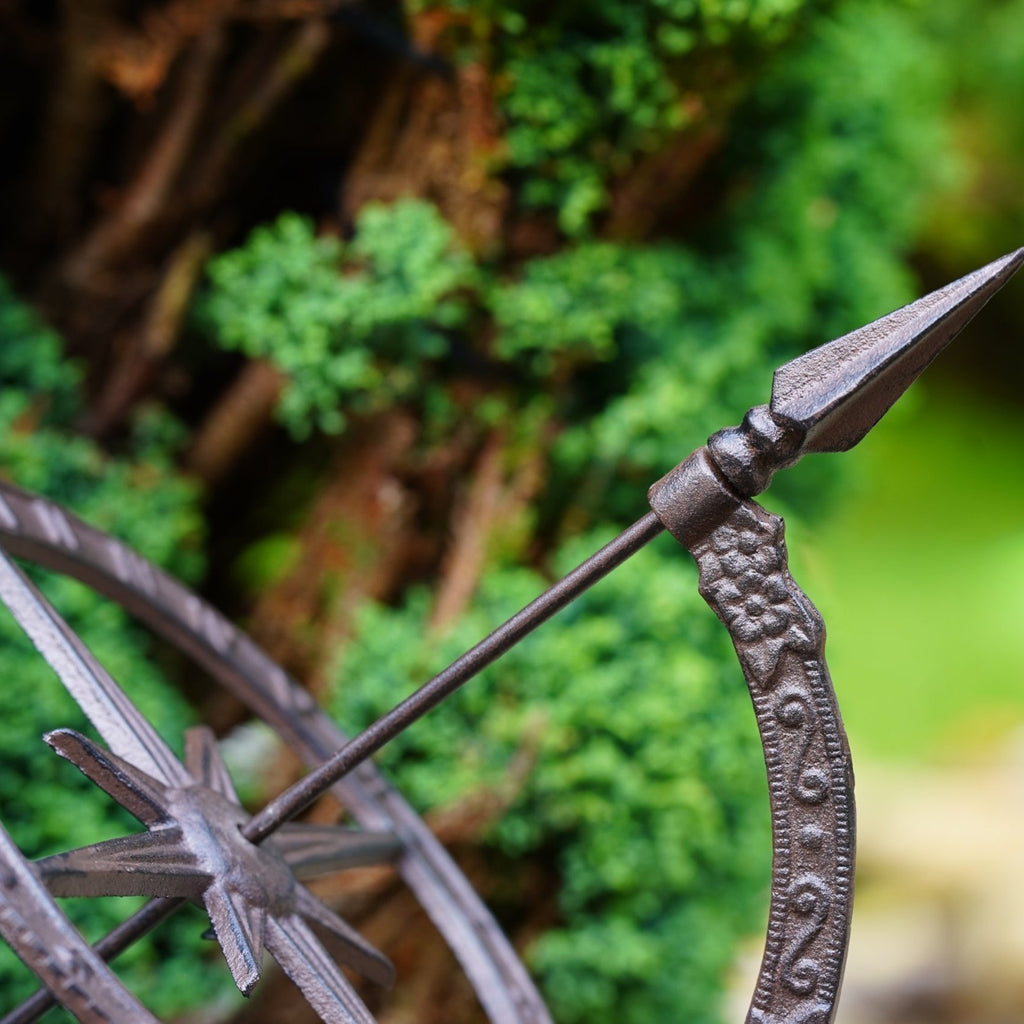Cast Iron Armillary Sphere Sundial Garden Ornament