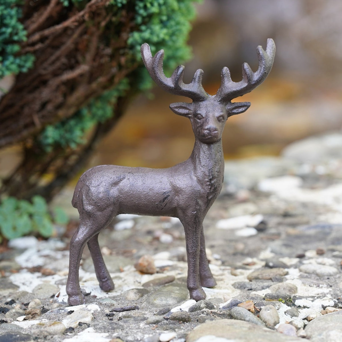 Cast Iron Stag Garden Ornament