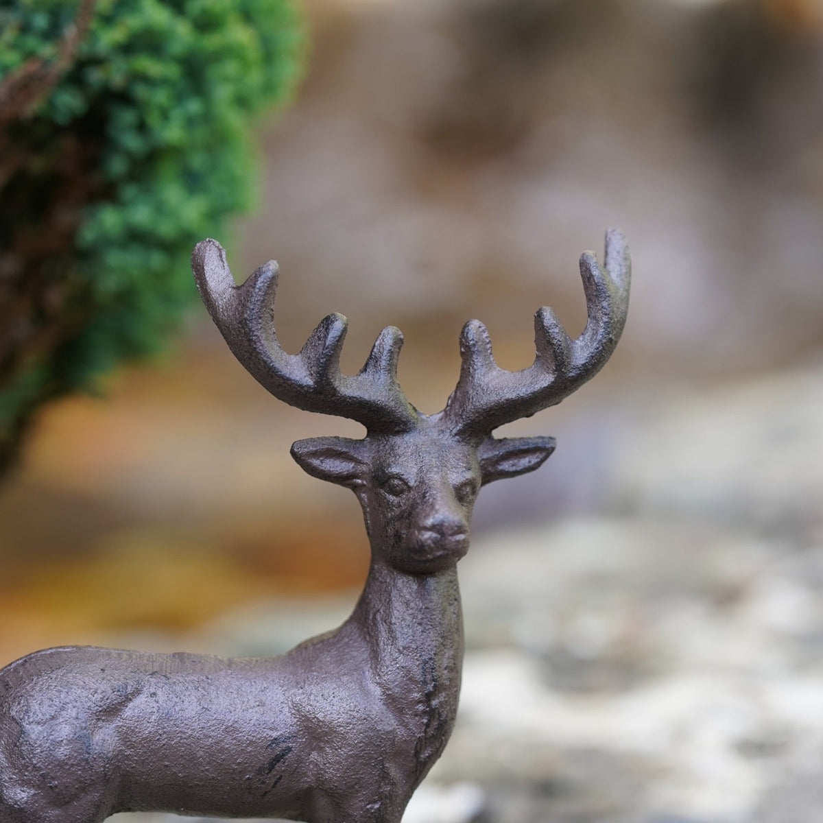 Cast Iron Stag Garden Ornament