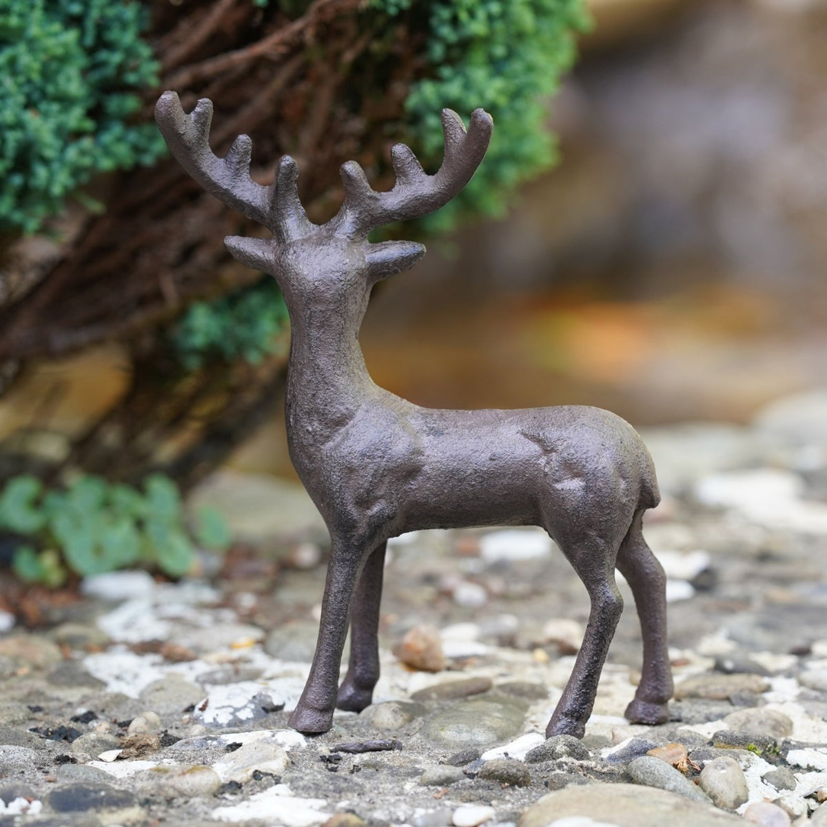 Cast Iron Stag Garden Ornament