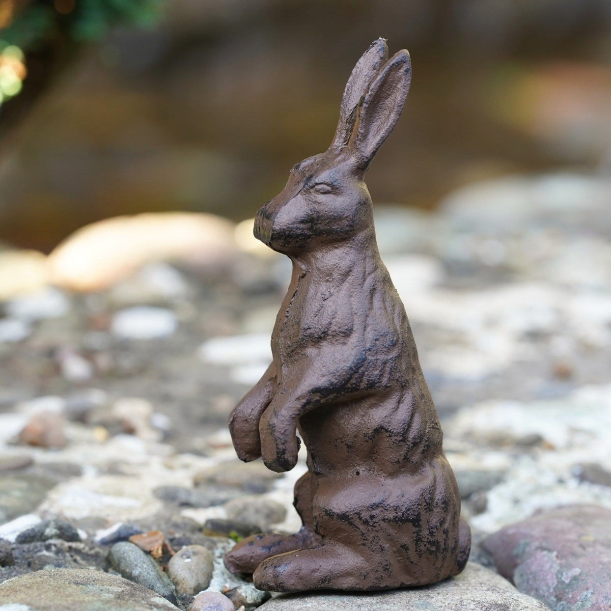Cast Iron Hare Garden Ornament