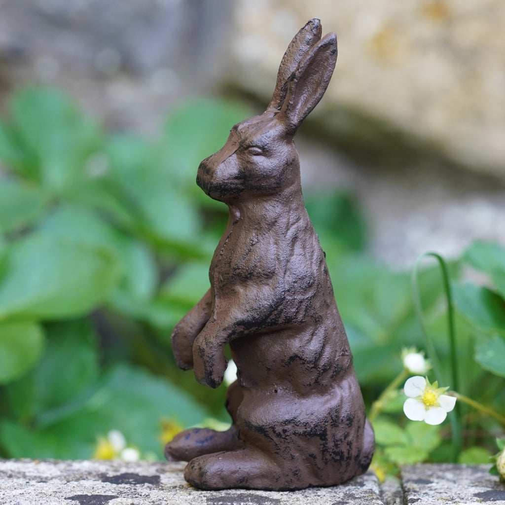 Cast Iron Hare Garden Ornament
