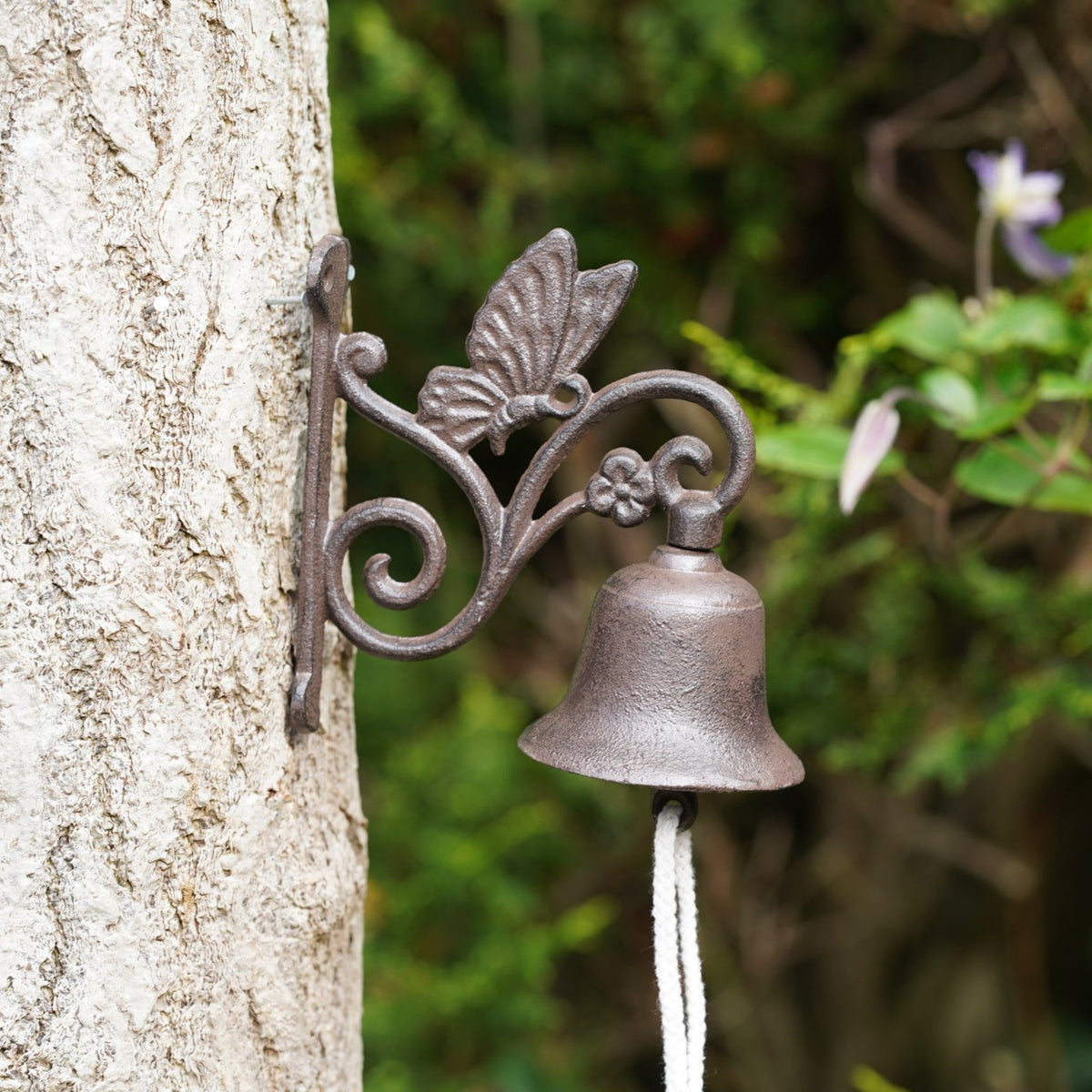 Cast Iron Butterfly Bell