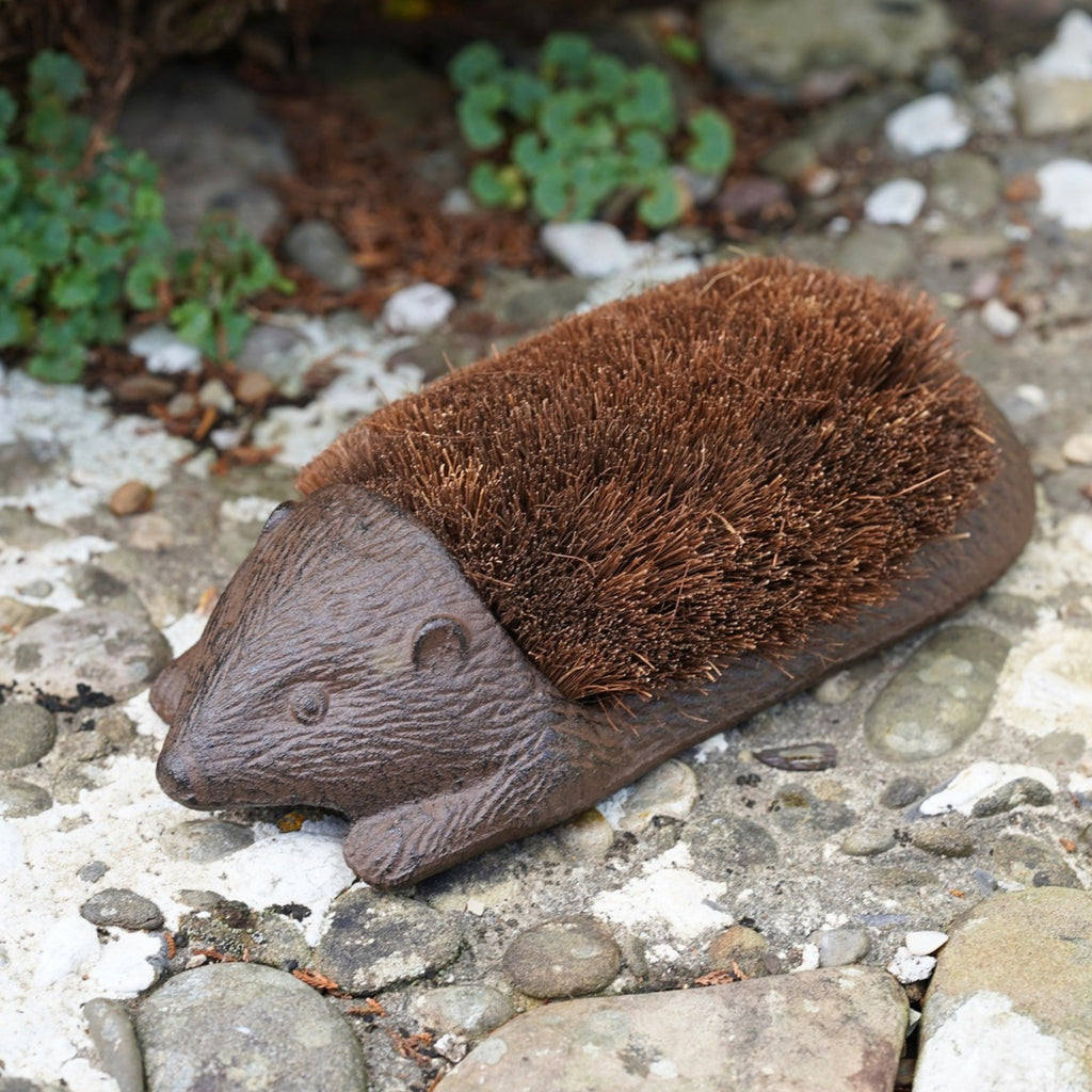 Hedgehog Boot Brush Cast Iron