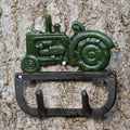 Cast Iron Tractor Coat / Key Hook Green