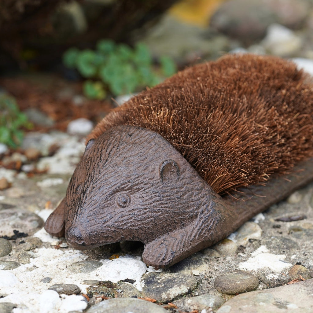 Hedgehog Boot Brush Cast Iron