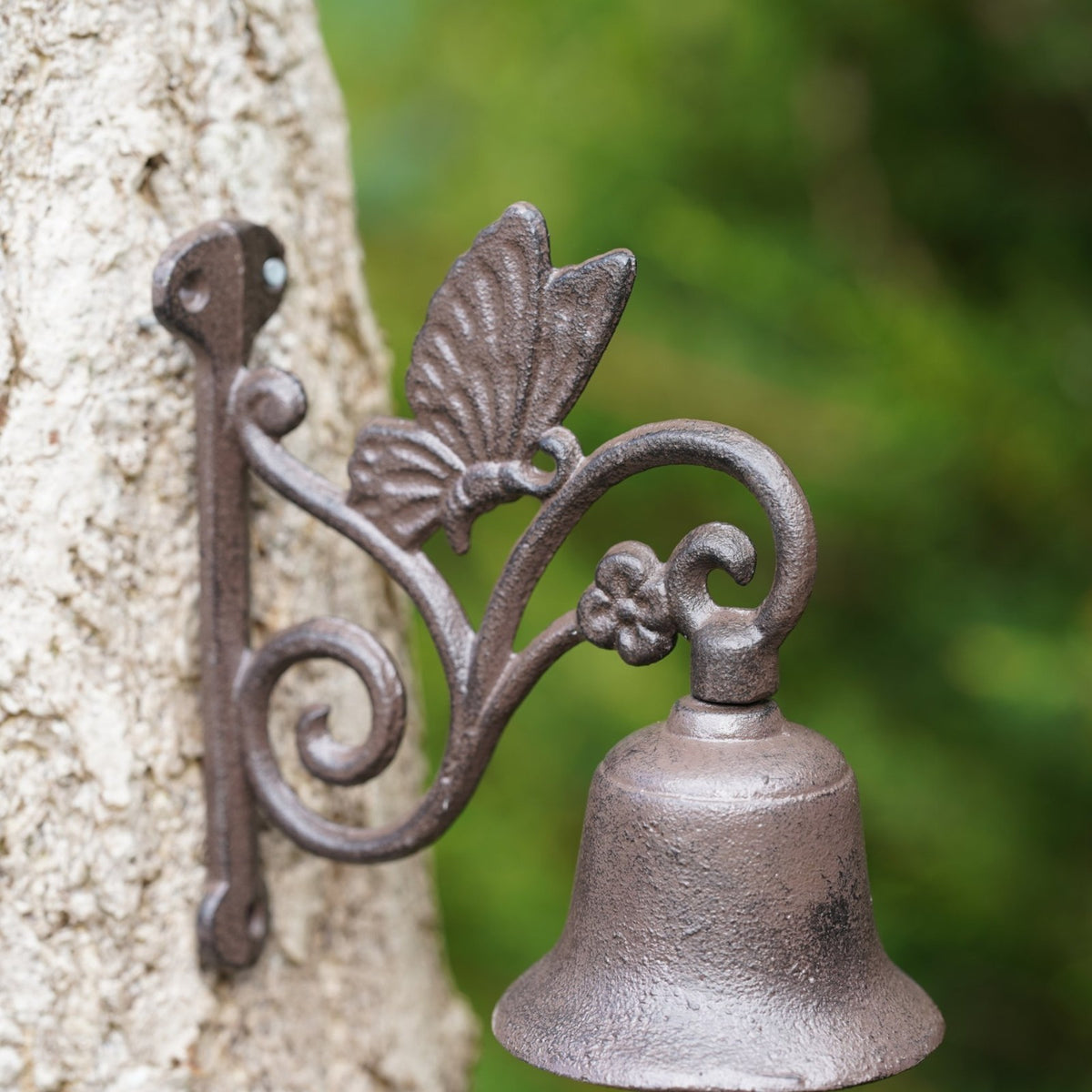 Cast Iron Butterfly Bell