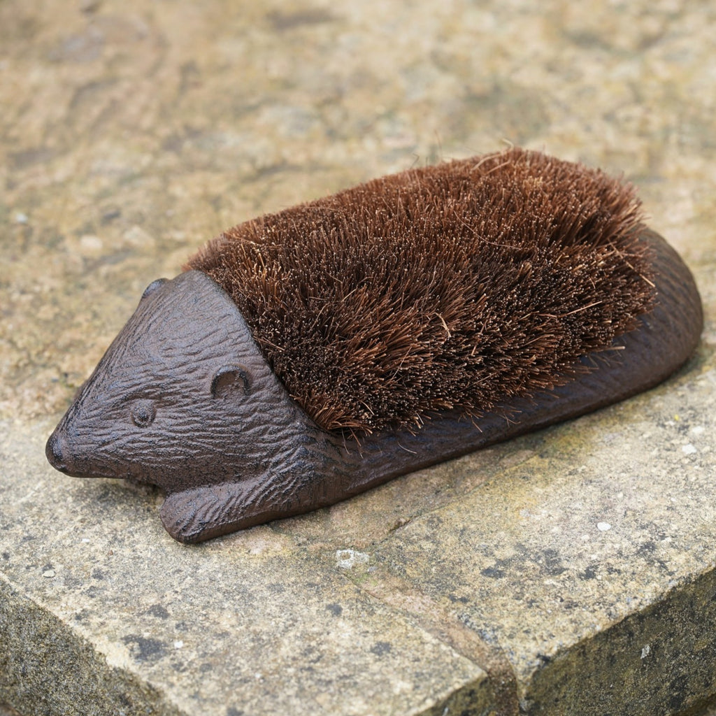 Hedgehog Boot Brush Cast Iron