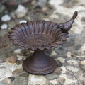 Cast Iron Sunflower Bird Bath Feeder