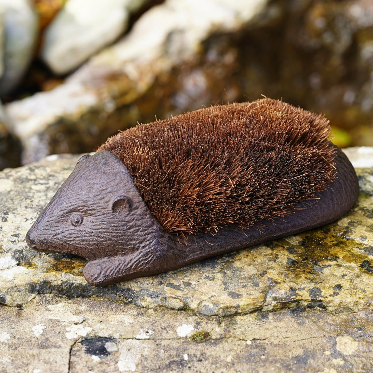 Hedgehog Boot Brush Cast Iron