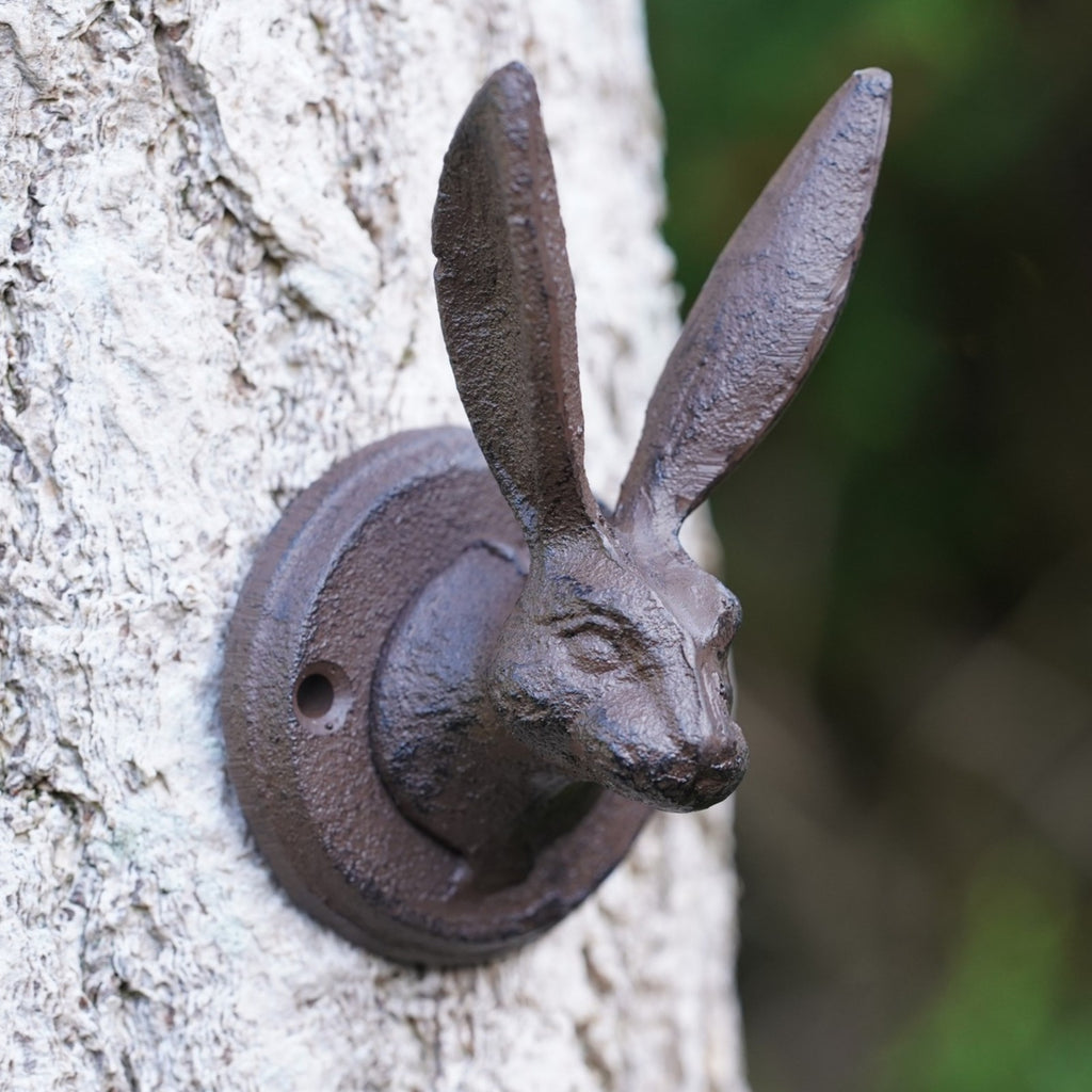 Cast Iron Hare Wall Coat Hook