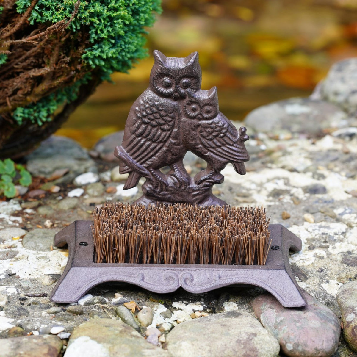 Cast Iron Owl Boot Brush