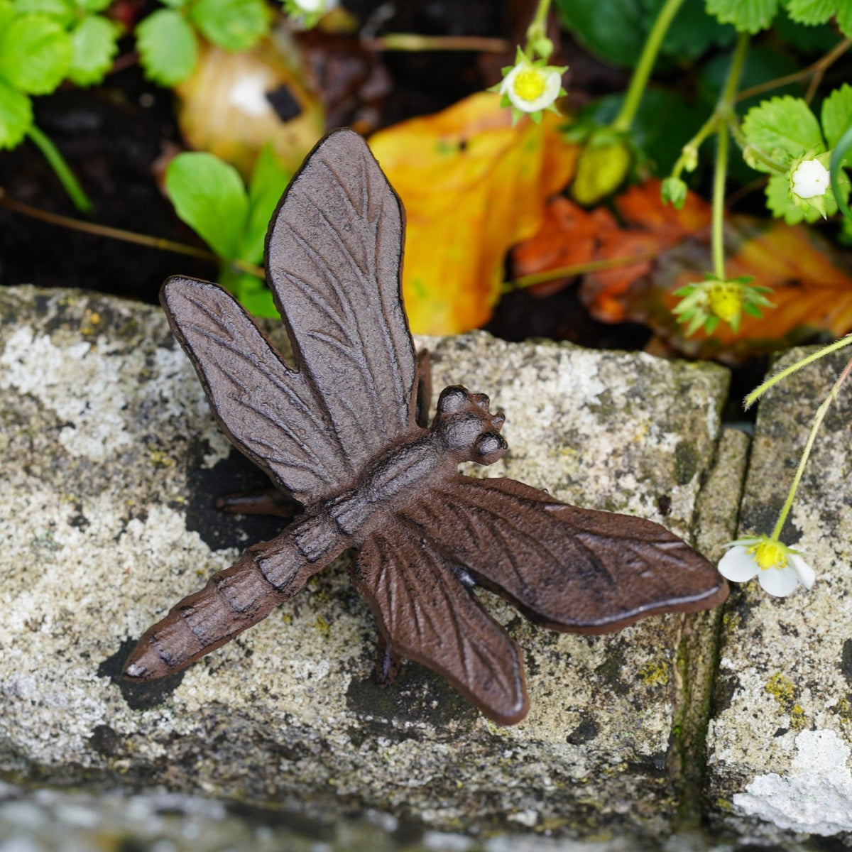 Cast Iron Dragonfly Garden Ornament