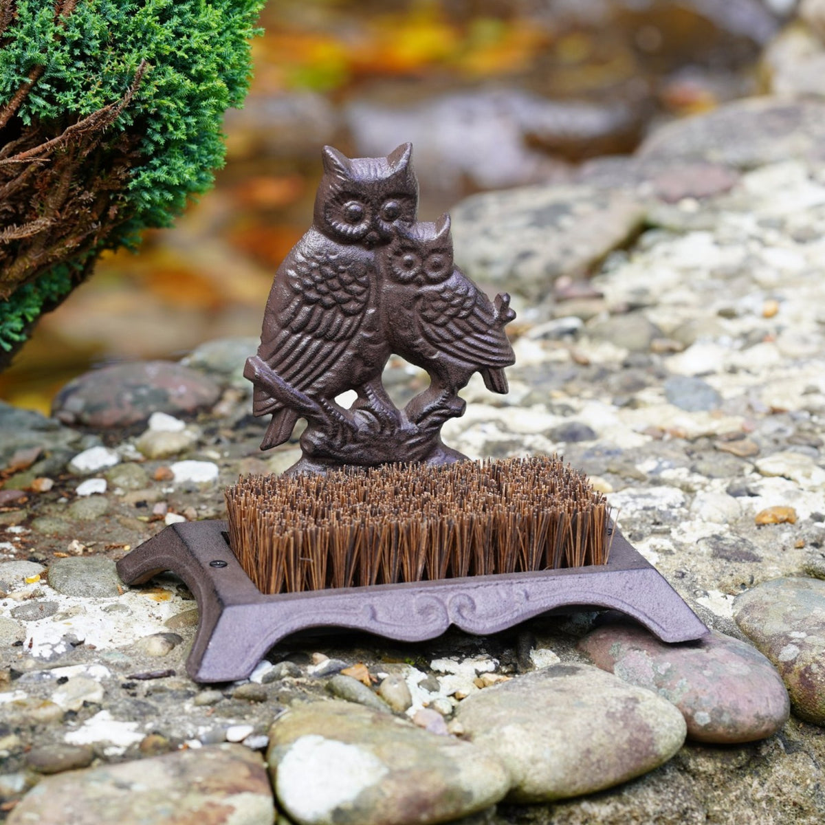 Cast Iron Owl Boot Brush