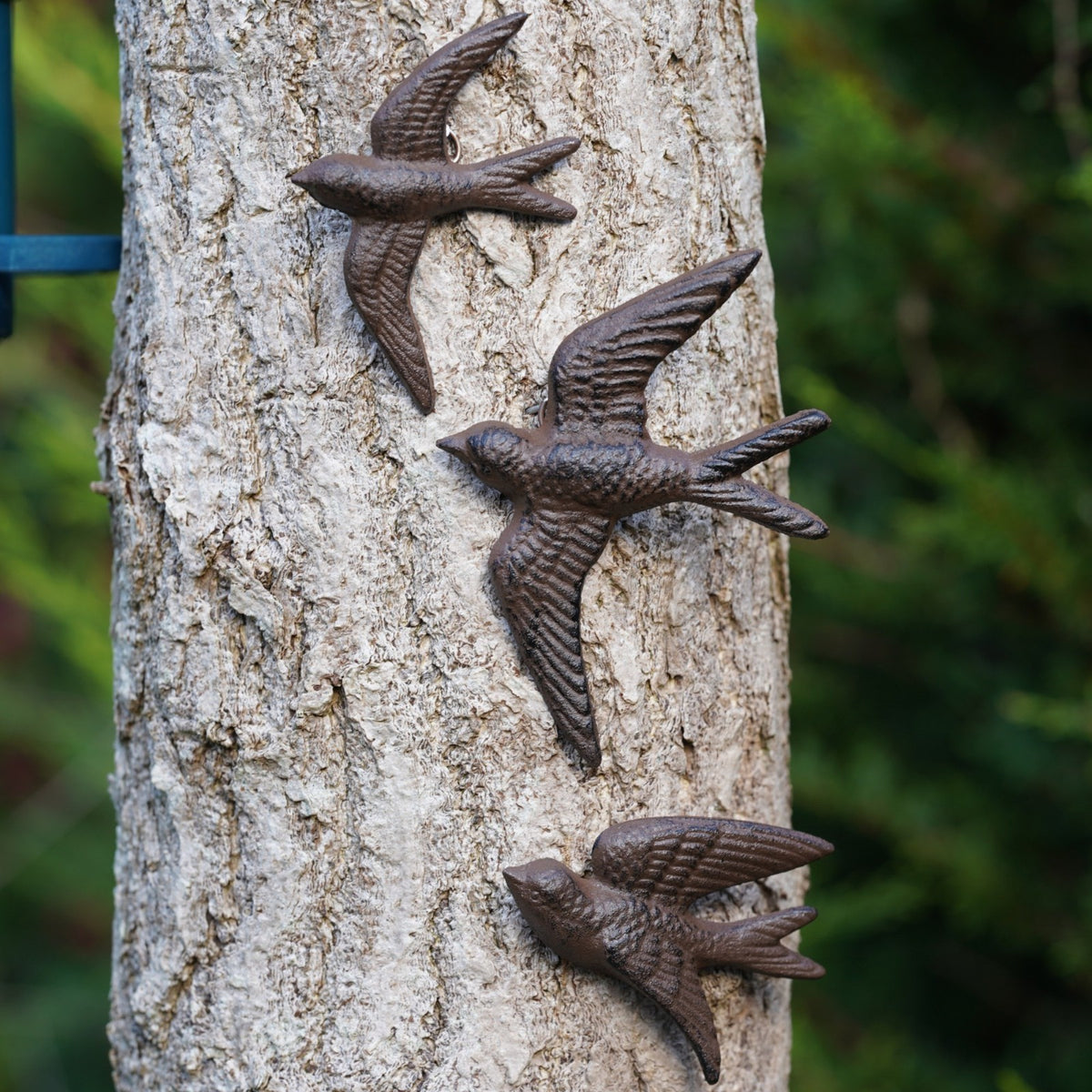Cast Iron Swallows Wall Art Set of 3