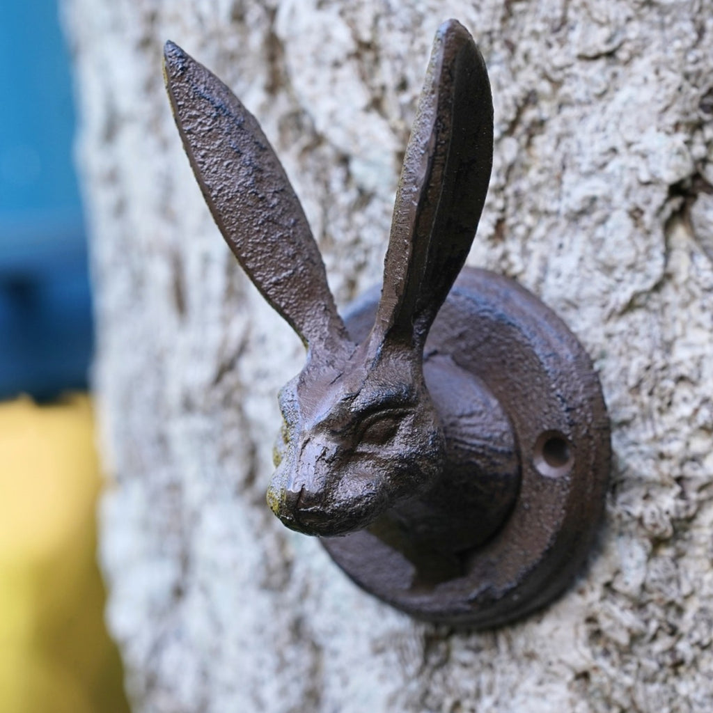 Cast Iron Hare Wall Coat Hook