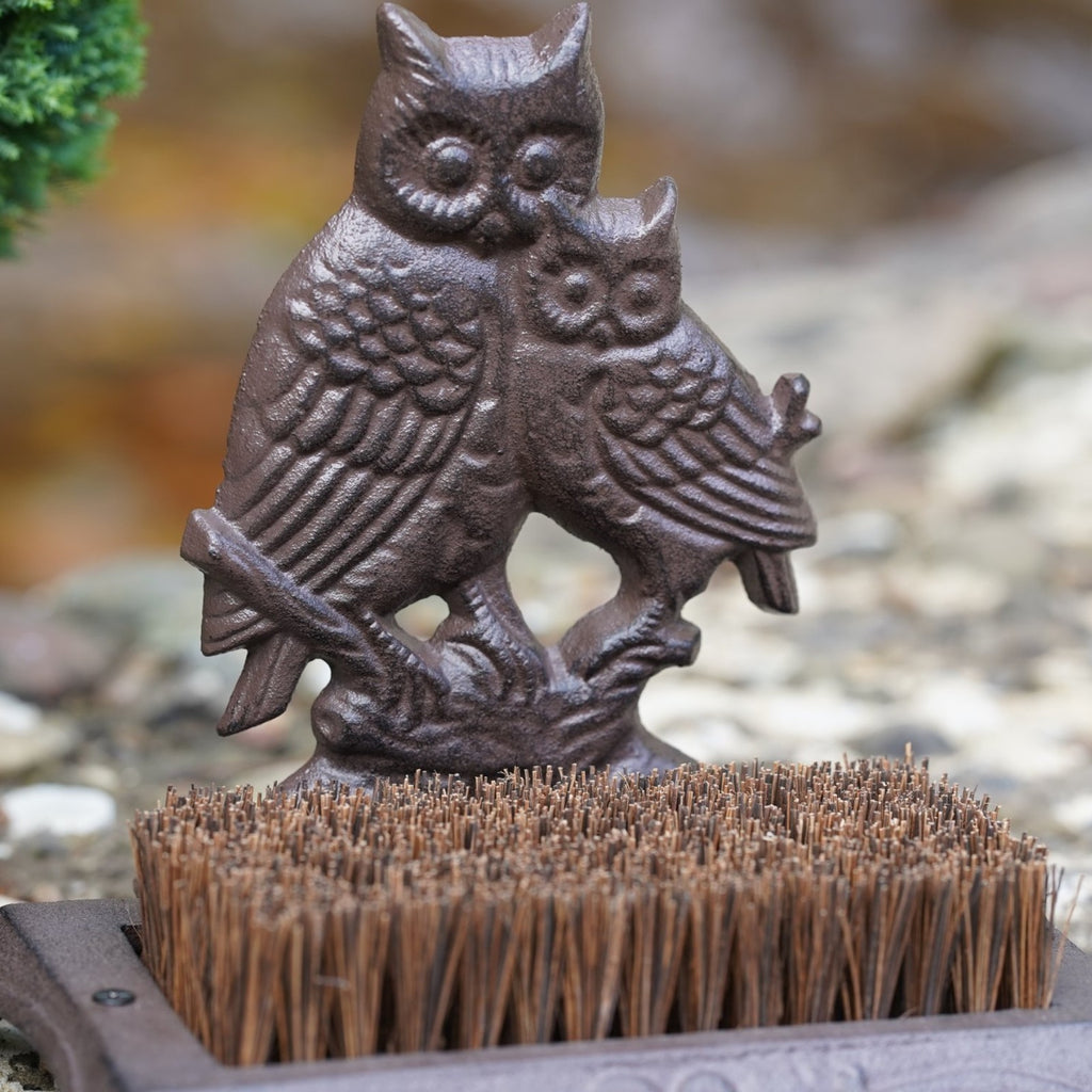 Cast Iron Owl Boot Brush