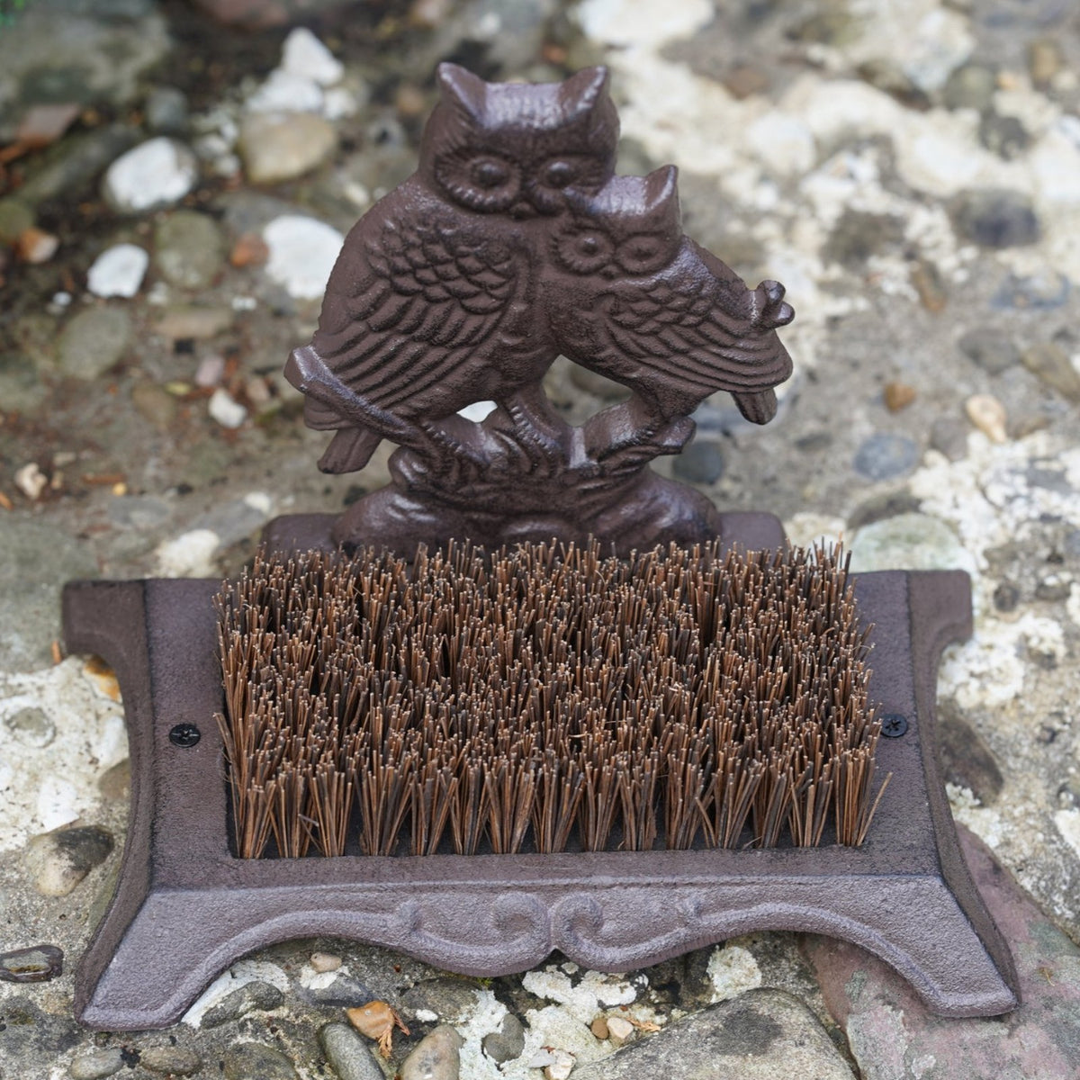 Cast Iron Owl Boot Brush