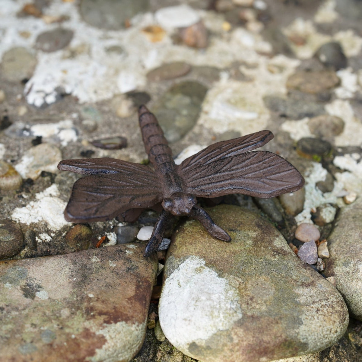 Cast Iron Dragonfly Garden Ornament