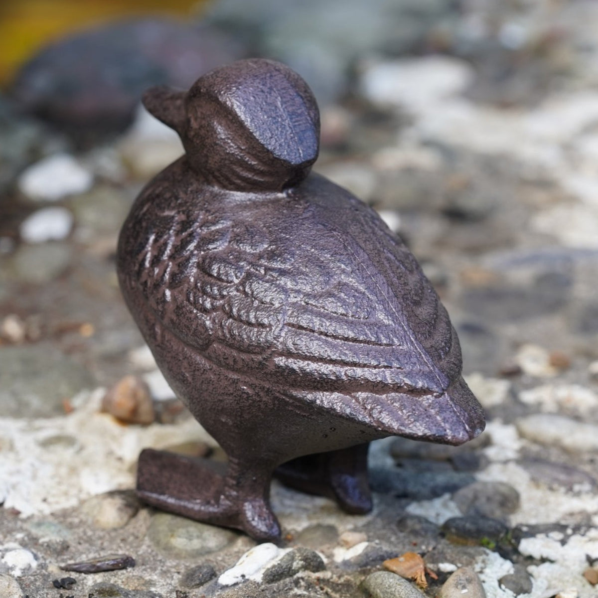 Cast Iron Duckling Garden Ornament