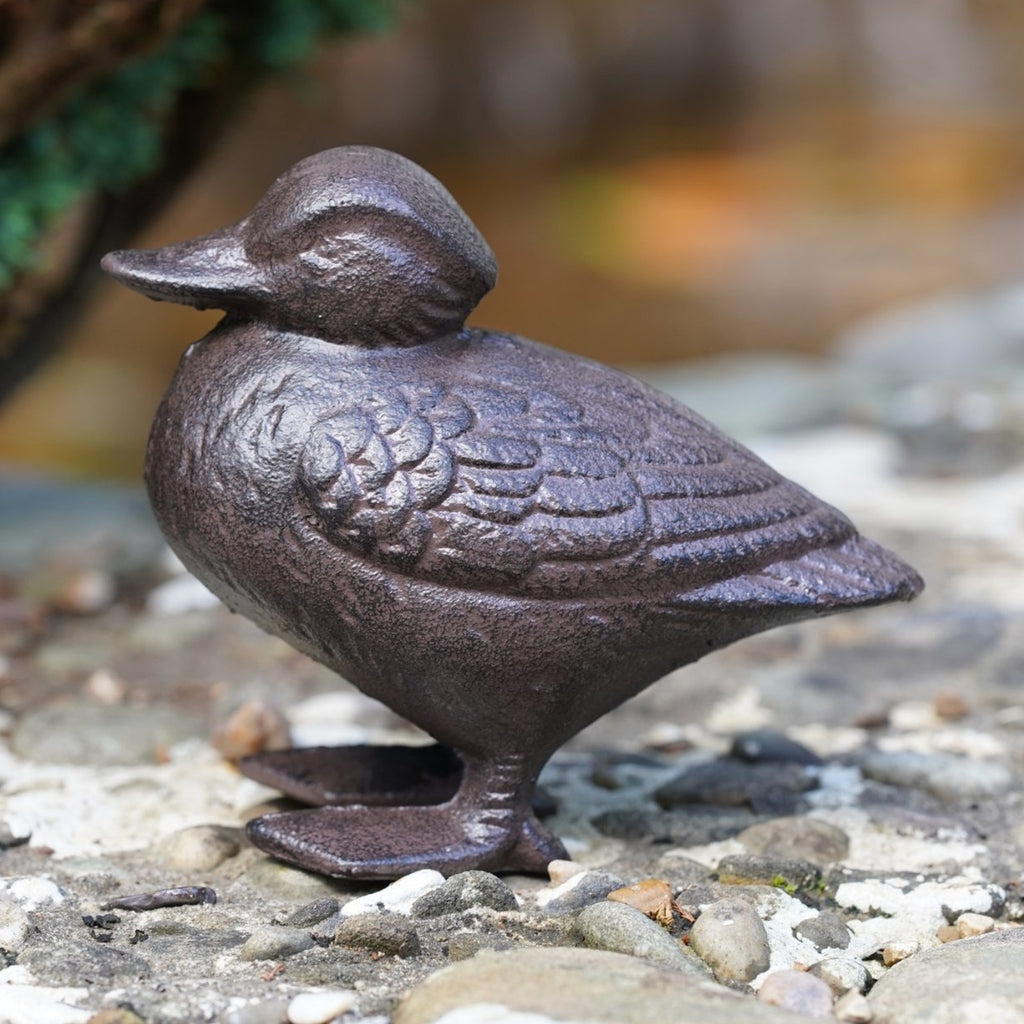 Cast Iron Duckling Garden Ornament