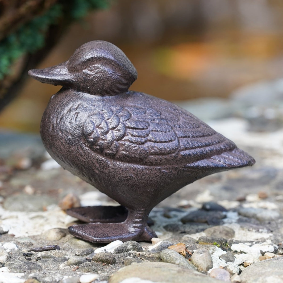 Cast Iron Duckling Garden Ornament