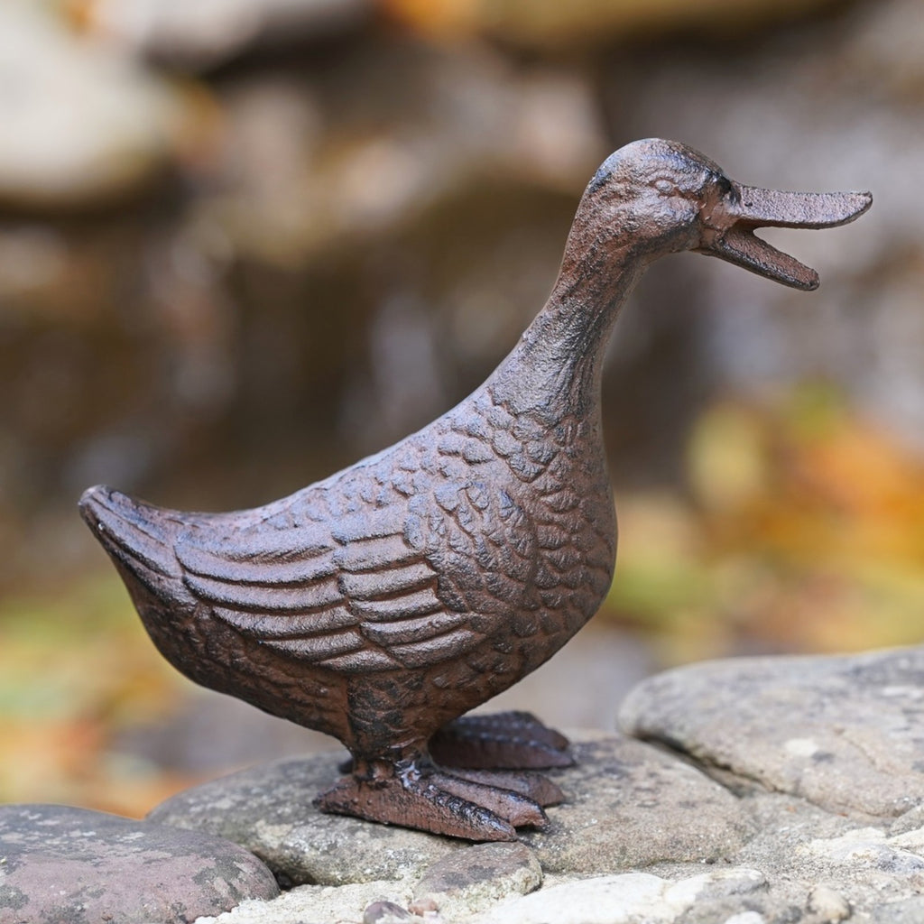 Cast Iron Duck Garden Ornament