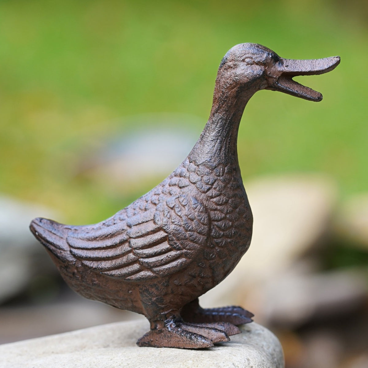 Cast Iron Duck Garden Ornament