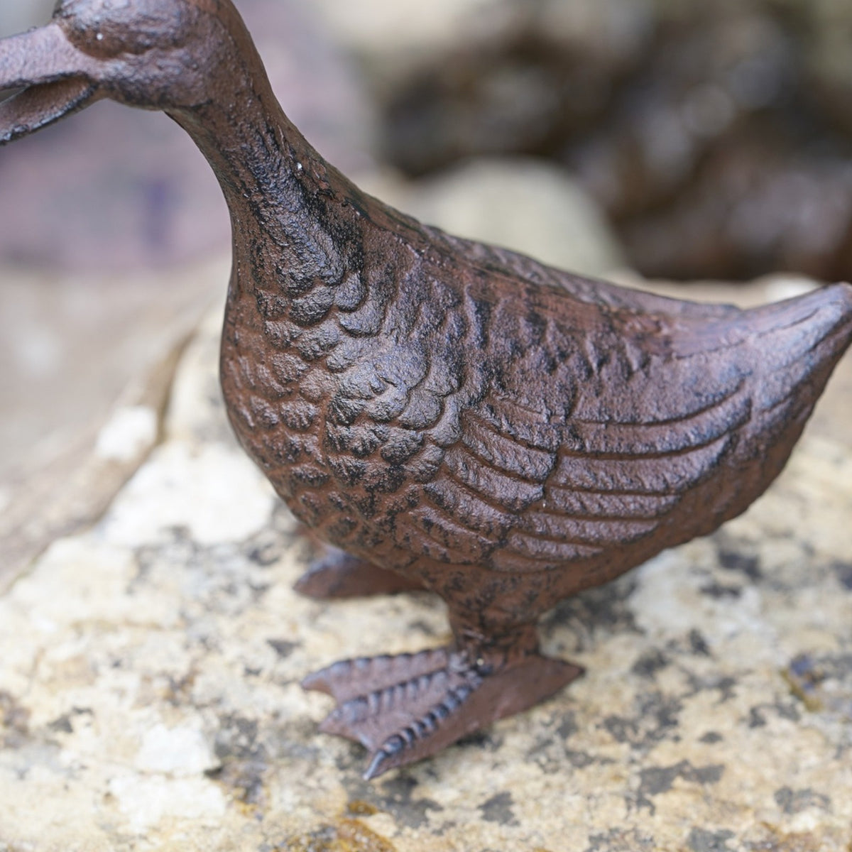 Cast Iron Duck Garden Ornament