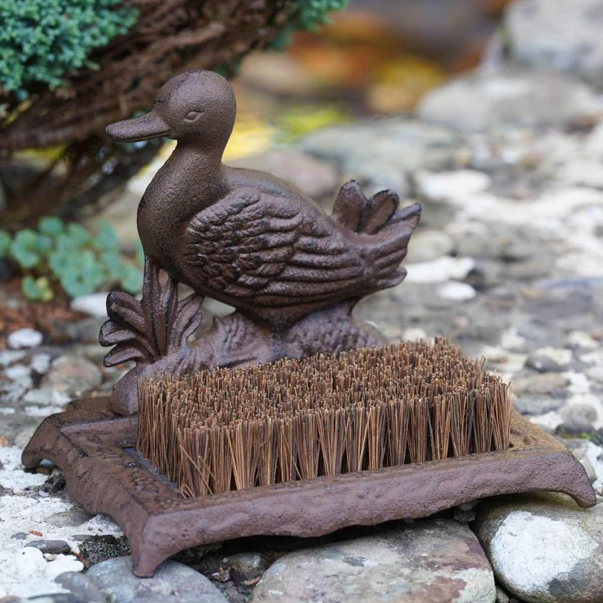 Cast Iron Duck Boot Brush