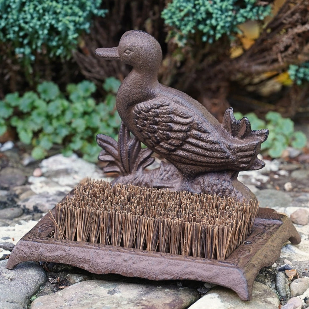 Cast Iron Duck Boot Brush