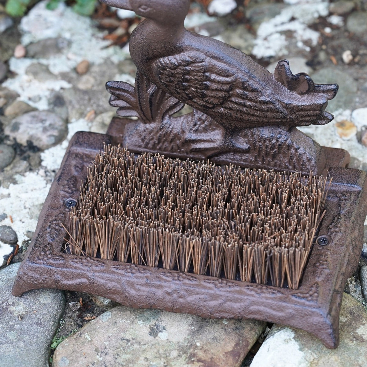 Cast Iron Duck Boot Brush