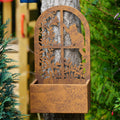 Large Curious Cat Metal Wall Planter