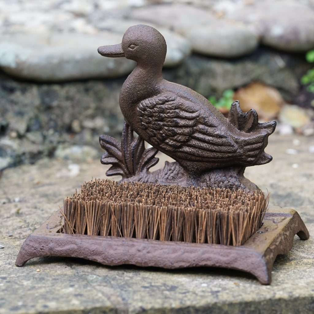 Cast Iron Duck Boot Brush