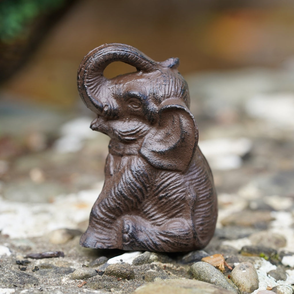Cast Iron Elephant Garden Ornament