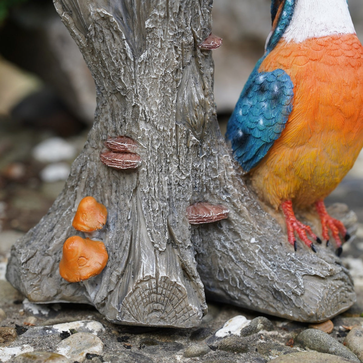 Large Kingfishers Resin Garden Statue
