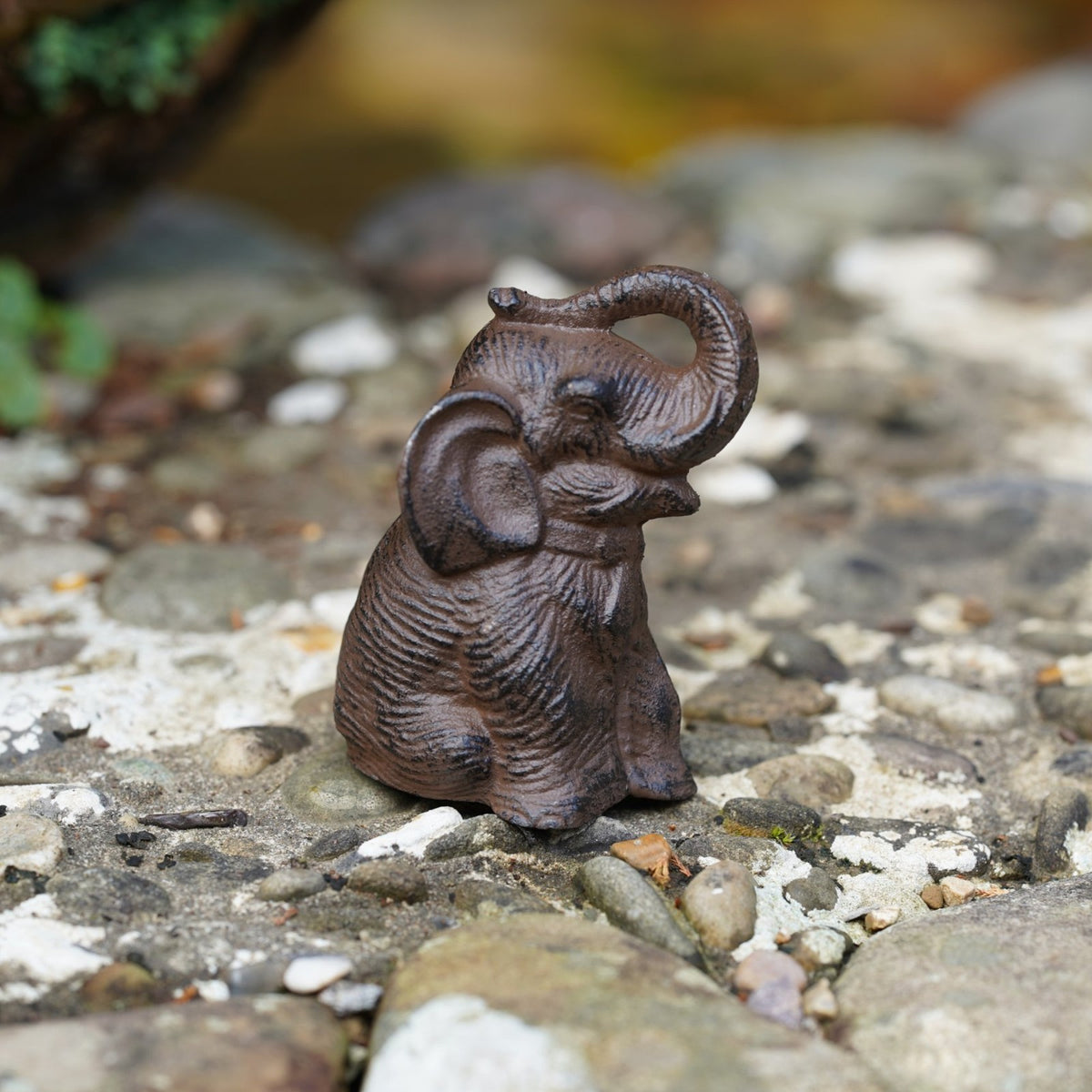 Cast Iron Elephant Garden Ornament