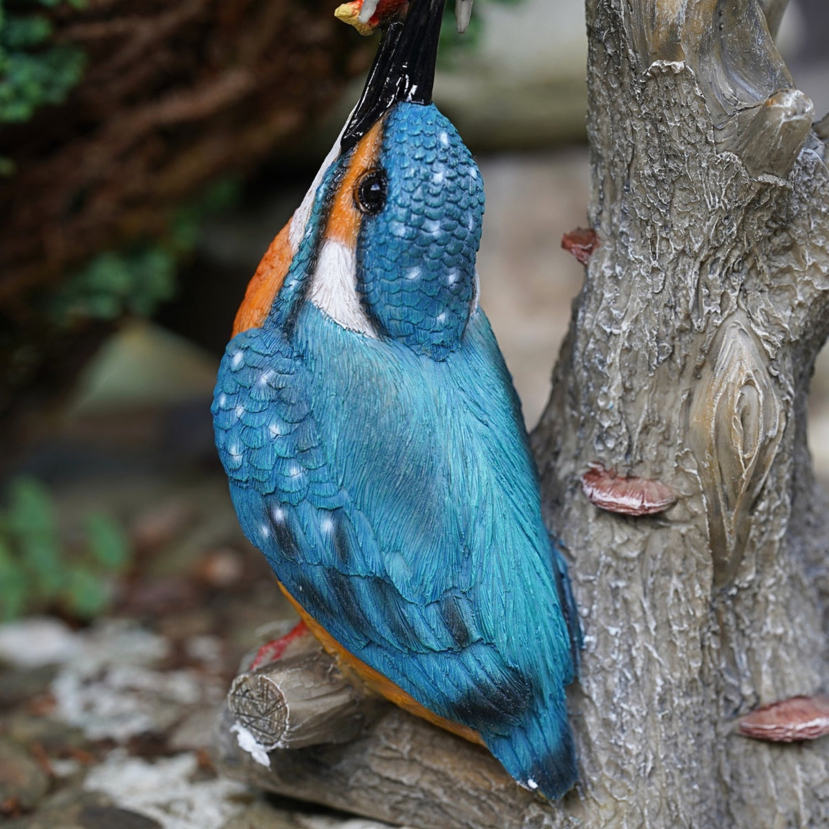 Large Kingfishers Resin Garden Statue