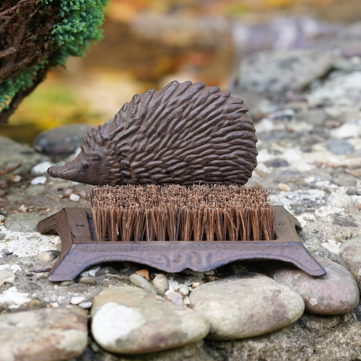 Cast Iron Hedgehog Boot Brush