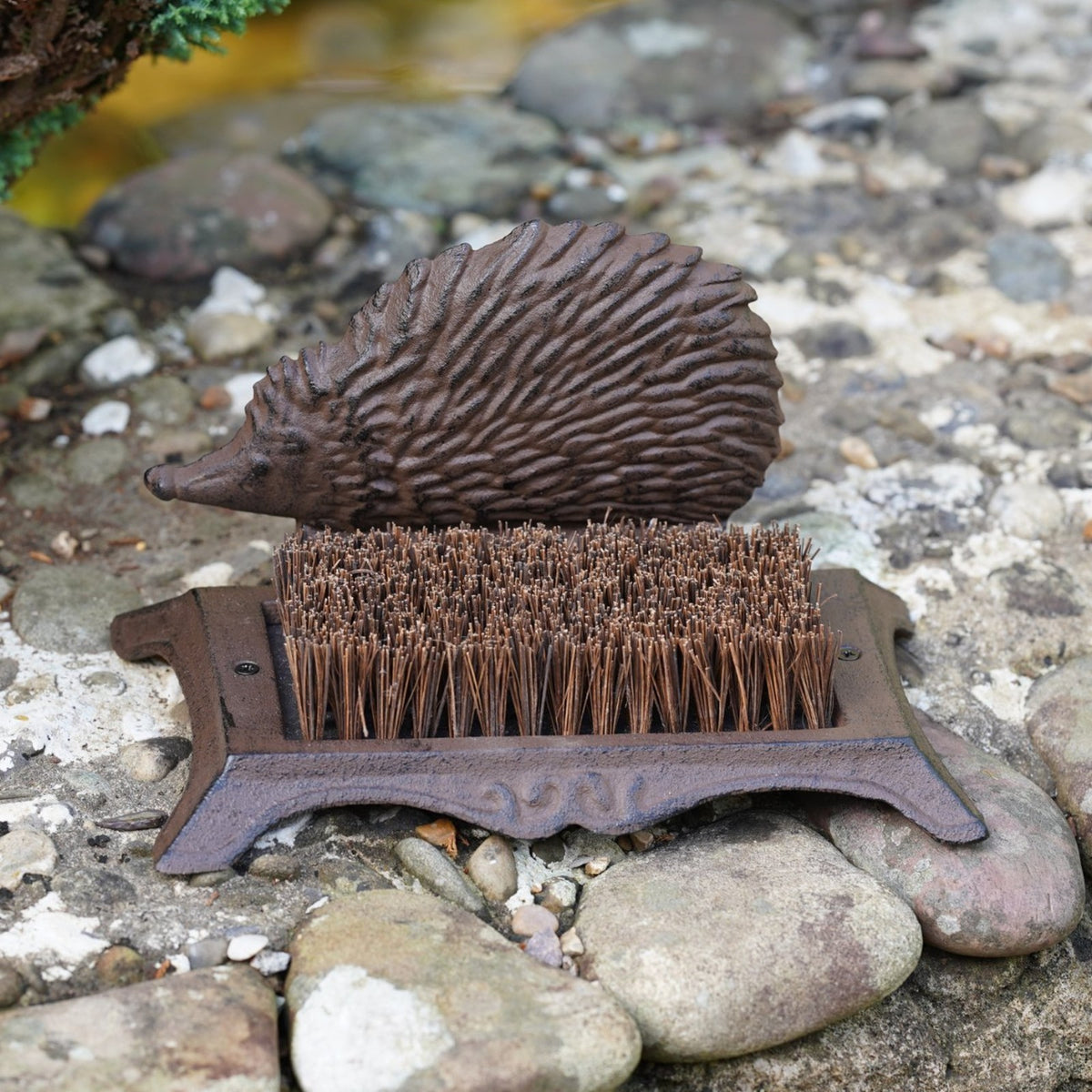 Cast Iron Hedgehog Boot Brush