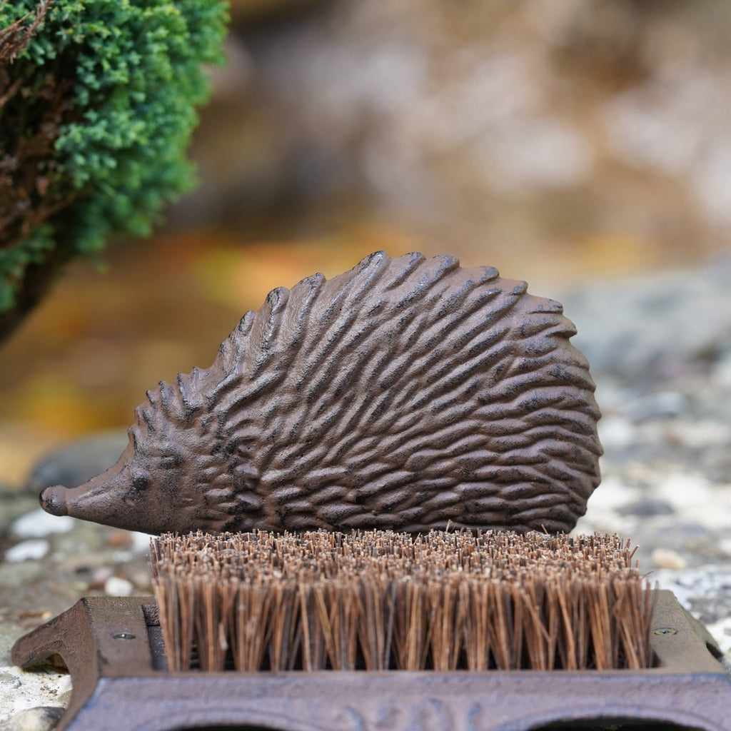 Cast Iron Hedgehog Boot Brush