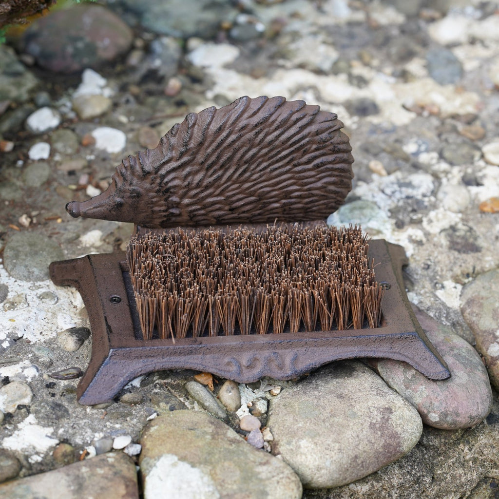 Cast Iron Hedgehog Boot Brush