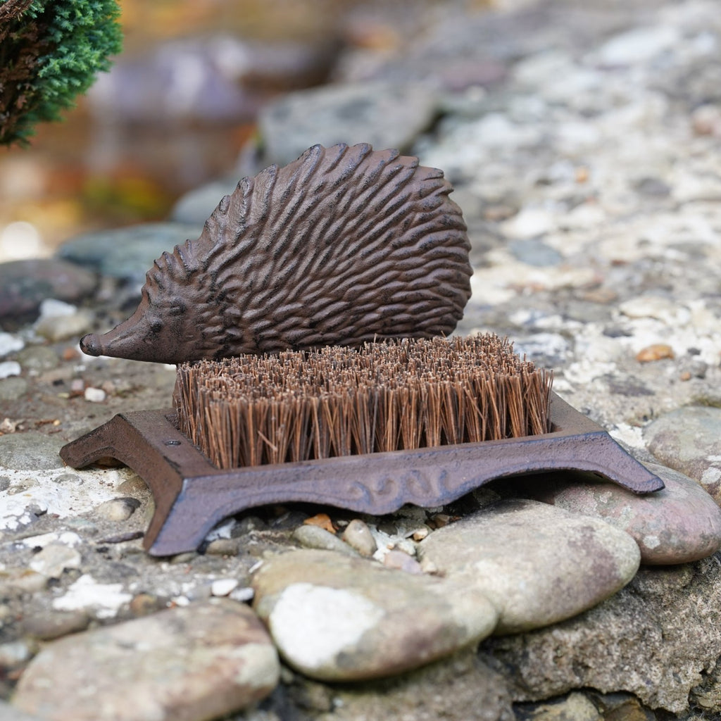 Cast Iron Hedgehog Boot Brush