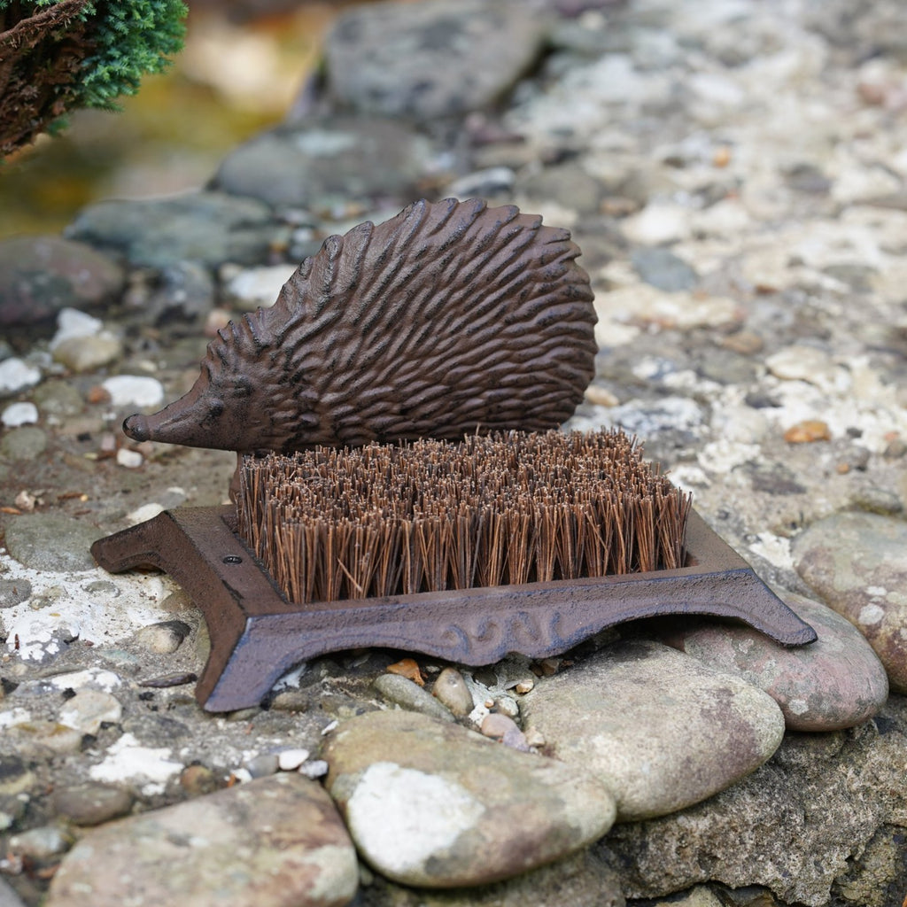 Cast Iron Hedgehog Boot Brush