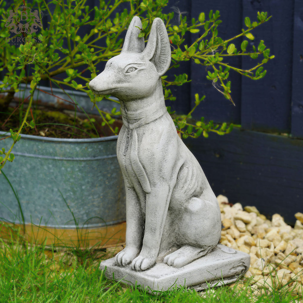 Pharaoh Dog Anubis Stone Statue