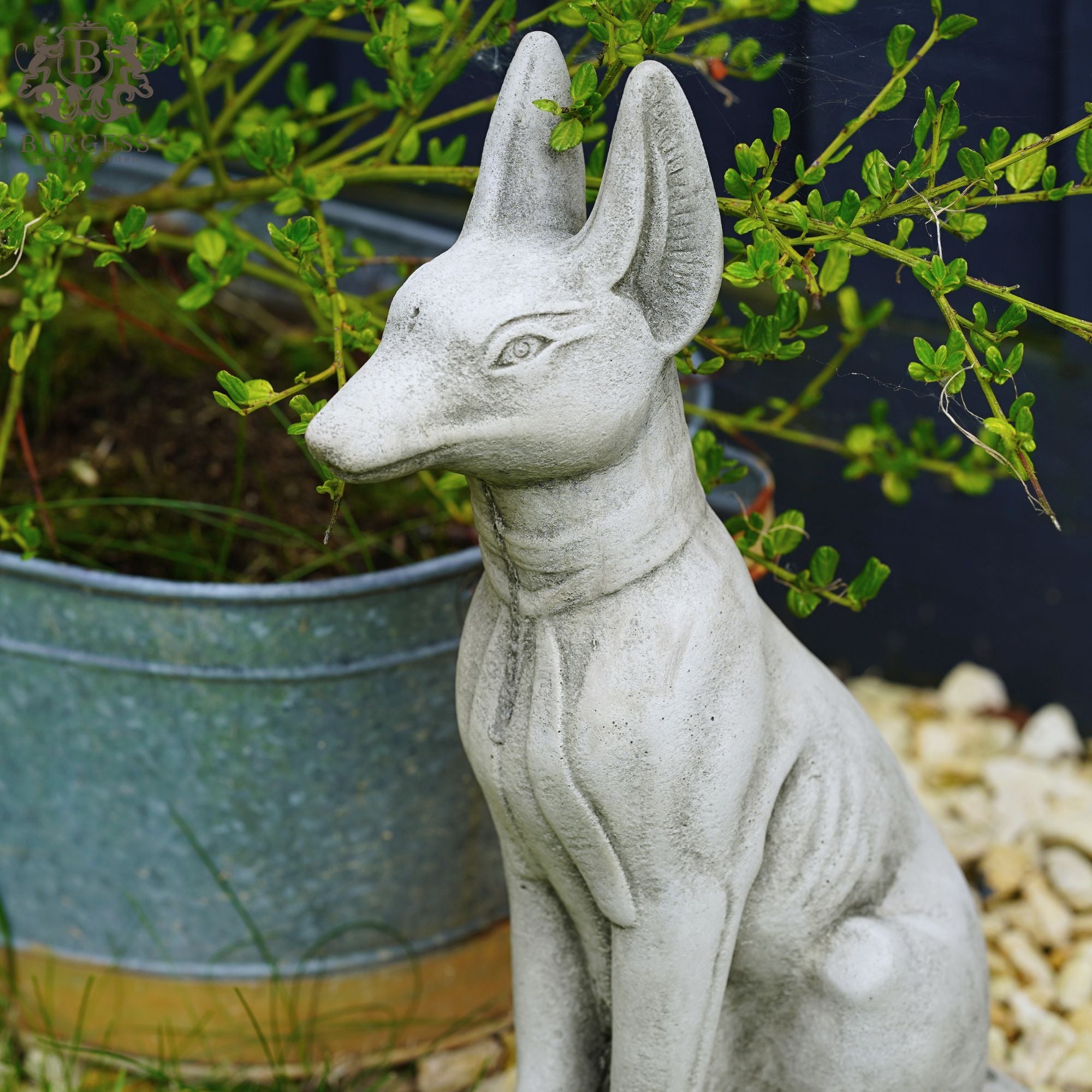 Pharaoh Dog Anubis Stone Statue