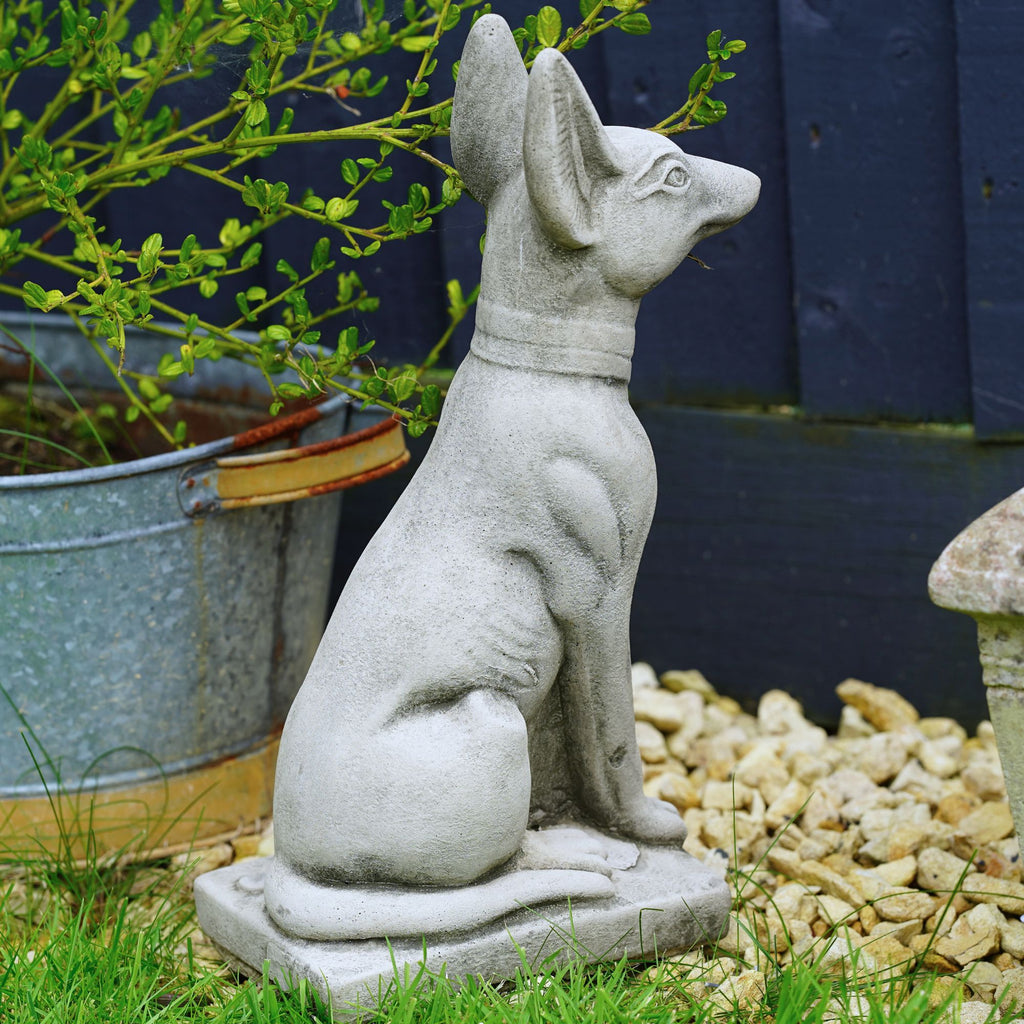 Pharaoh Dog Anubis Stone Statue