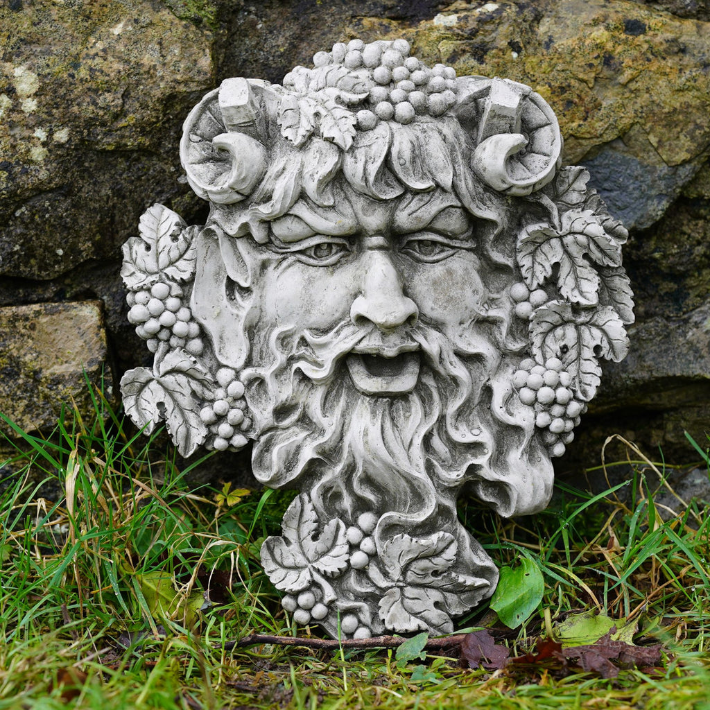 Bacchus Greenman Stone Hanging Plaque