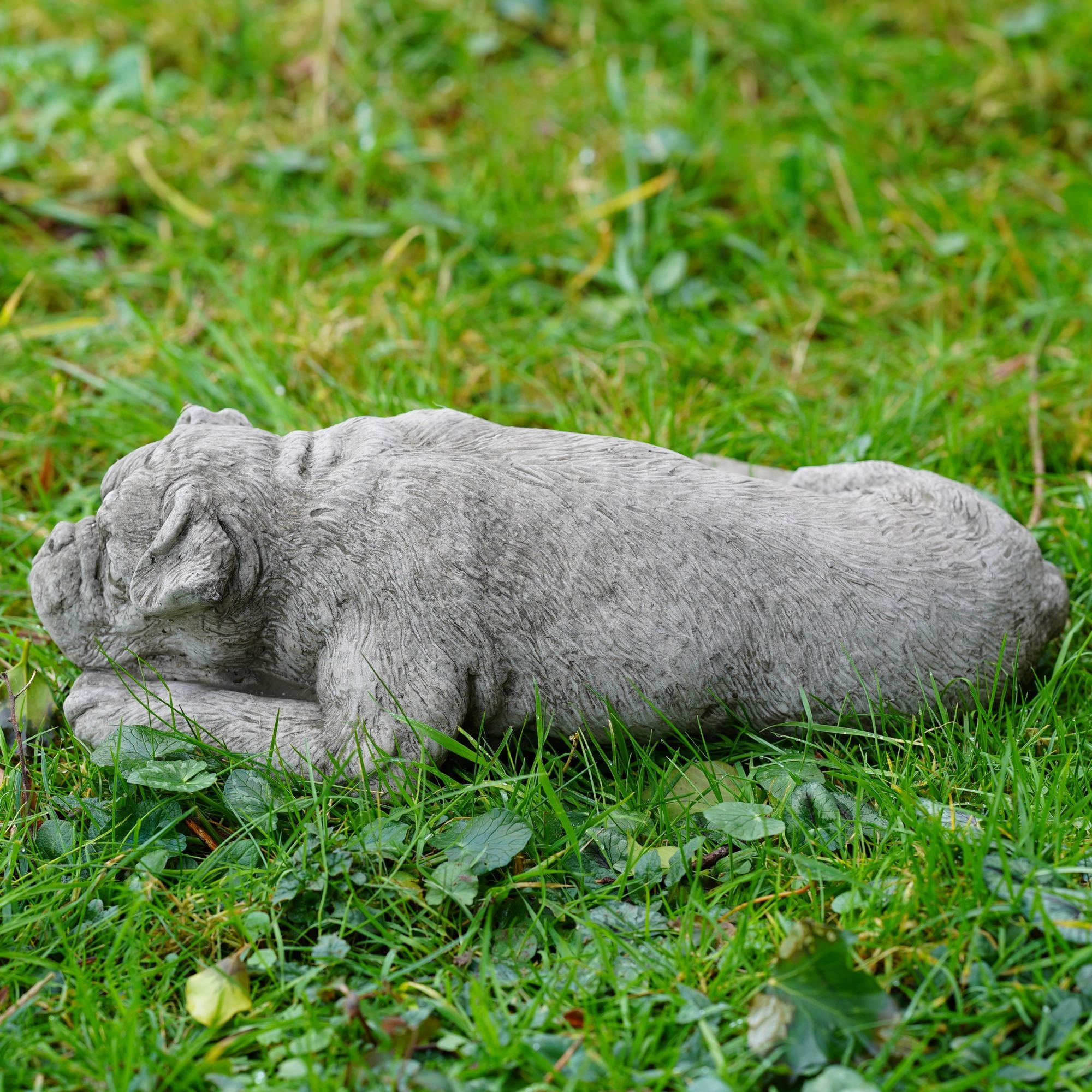 Boxer Dog Stone Statue